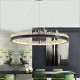 Chandelier lustre moderne LED Prometheus I+II en cristal