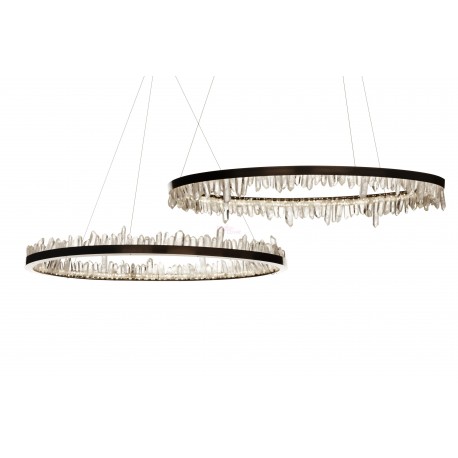 Chandelier lustre moderne LED Prometheus I+II en cristal