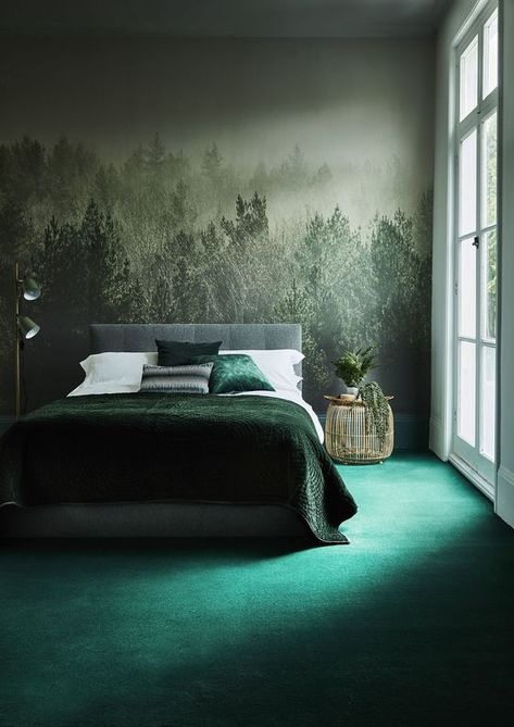 Blog Dezign Lover | Idées Déco maison : Le joli vert forêt s’impose dans la déco
